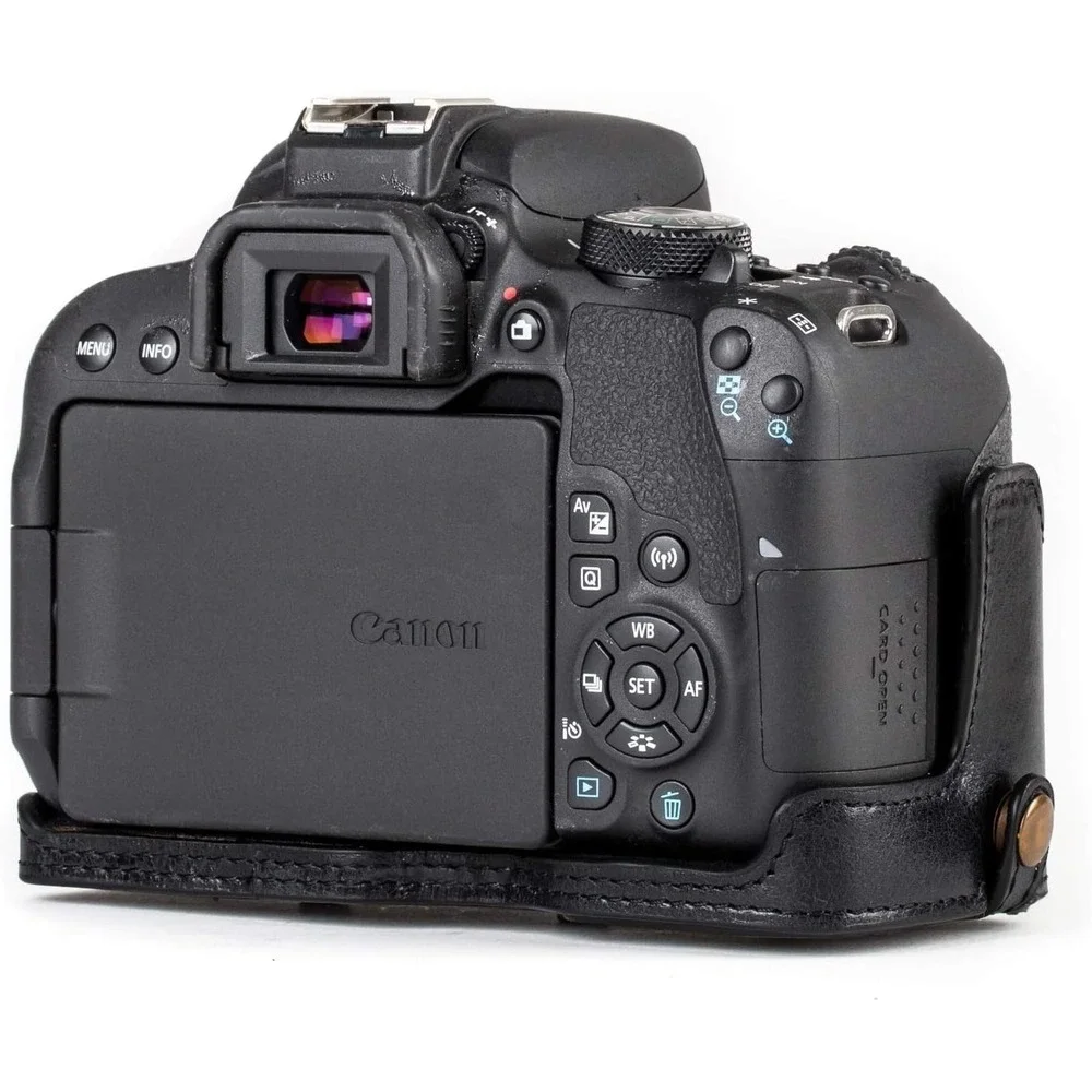 MegaGear Ever Ready‎ Leather Camera Case Canon Rebel T8i T7i 77D